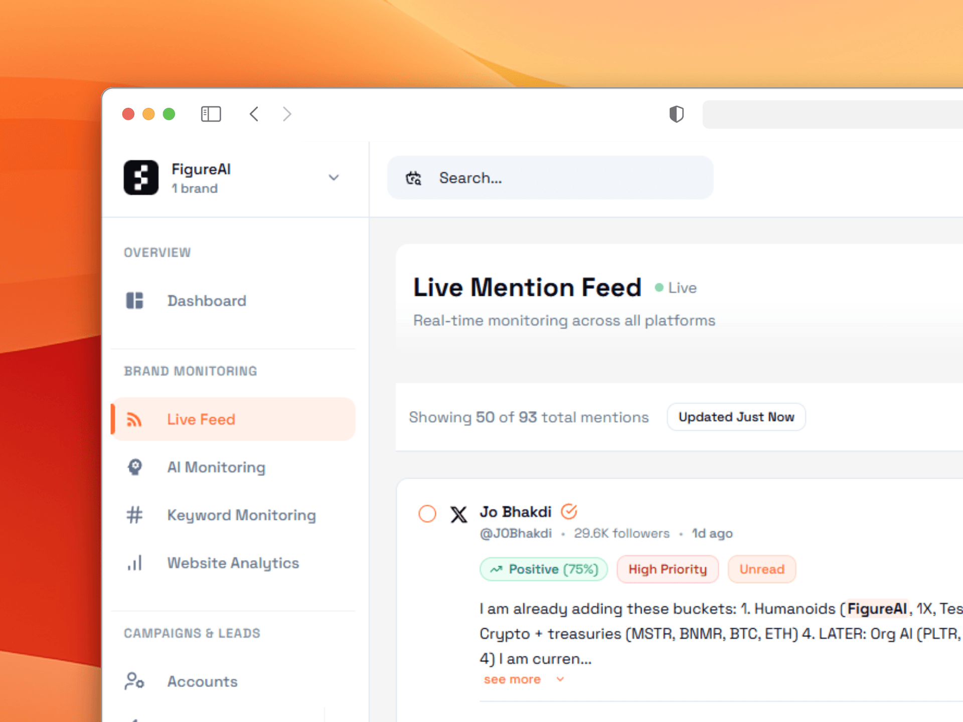 Real-Time Monitoring