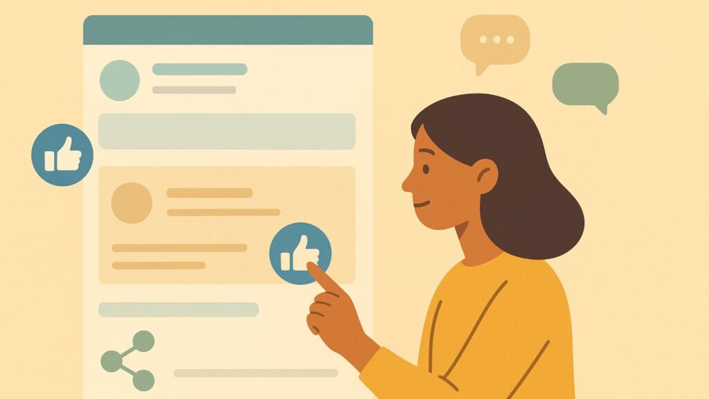 How to Grow LinkedIn Audience by engaging actively through likes, comments, and community interaction.