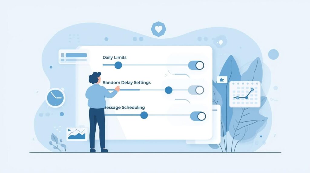 A flat vector illustration showing two professionals analyzing data on a large digital dashboard featuring charts, checkmarks, and analysis tools.
