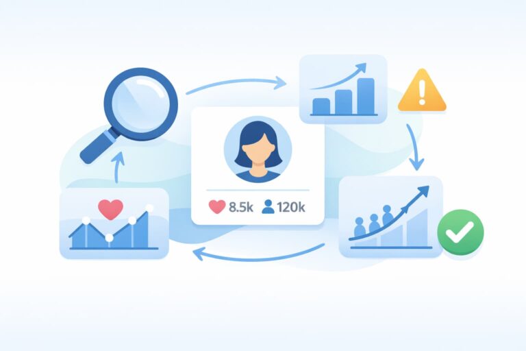 Identify Fake Influencer Followers by reviewing profiles, engagement data, and follower quality in a visual audit workflow