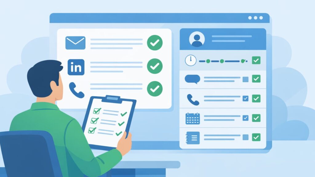 Illustration highlighting best practices for managing a multichannel outreach strategy effectively