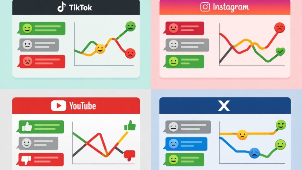 influencer sentiment analysis during crisis 3 Influencer sentiment analysis during crisis comparing emotional shifts across multiple social media platforms.