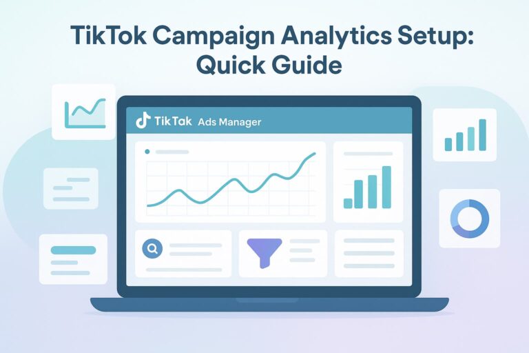 TikTok campaign analytics dashboard displaying performance metrics and insights for effective marketing strategy.
