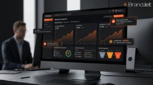 What is AI Social Listening dashboard showing real-time lead scoring, brand mentions, and intent signals analytics.