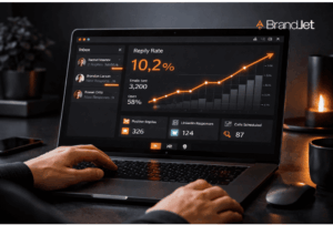 Cold email outreach response rates 2026 dashboard displaying 10.2% reply rate, 3,200 emails sent, and 326 positive replies.