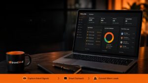 Dashboard showing best ways to identify warm leads from social with intent signals and conversion metrics.