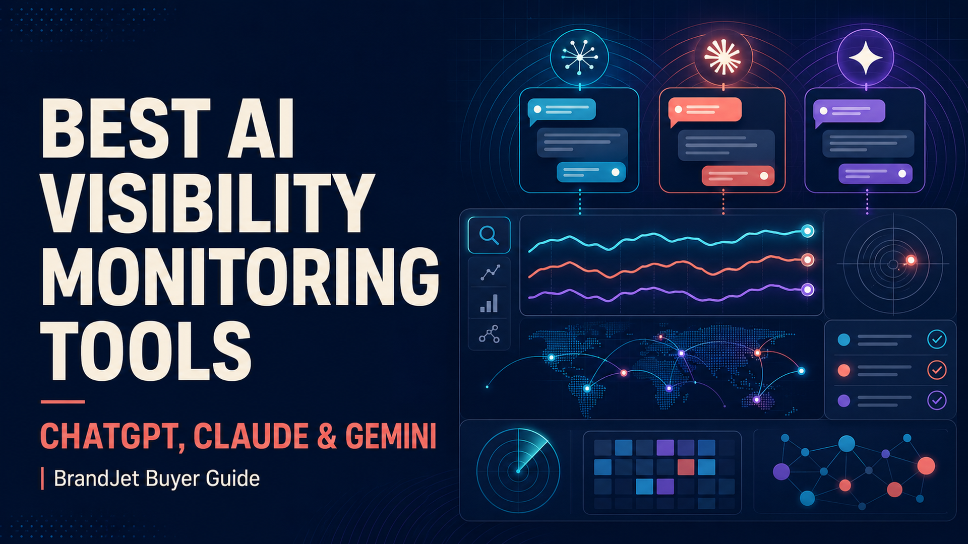 AI visibility monitoring tools for tracking ChatGPT, Claude, and Gemini