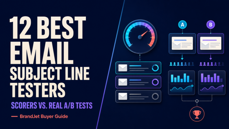 Comparison of email subject line testing tools and A/B testing platforms