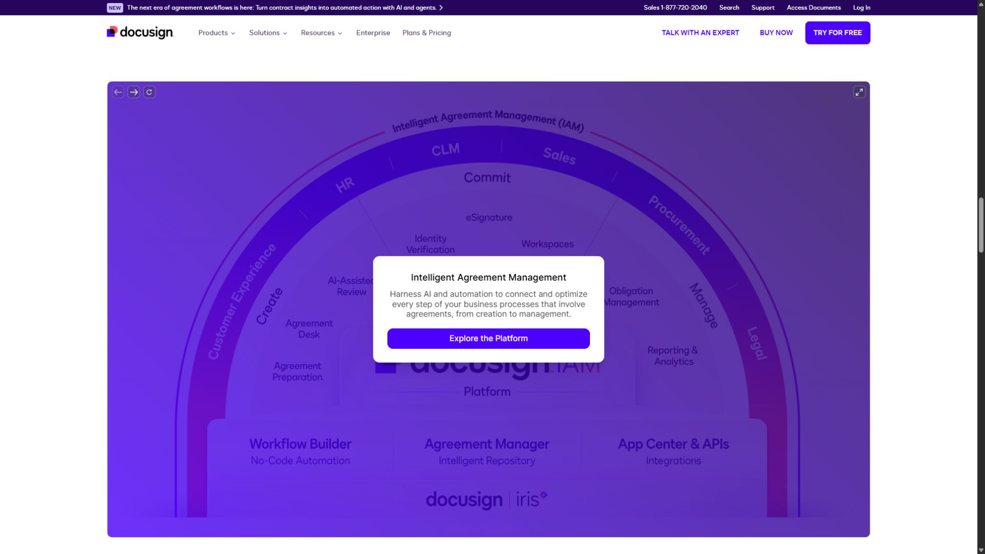 DocuSign homepage screenshot captured September 3 2026